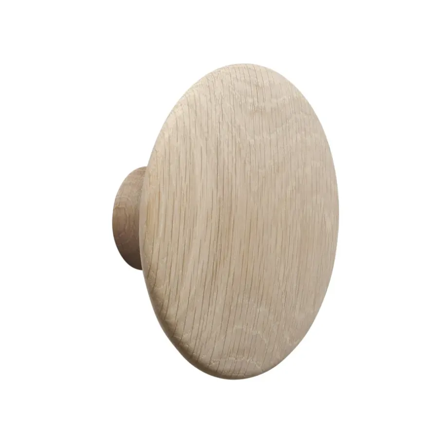 Muuto Dots wandhaak eikenhout, middel< Haken & Hangers|Opbergoplossingen Voor De Kinderkamer