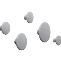 Muuto Dots wandhaak grijs, klein< Haken & Hangers|Opbergoplossingen Voor De Kinderkamer