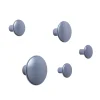 Muuto Dots wandhaak metaal 5-pack, Pale blue< Haken & Hangers|Opbergoplossingen Voor De Kinderkamer