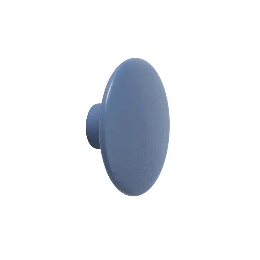 Muuto Dots wandhaak pale blue (blauw), groot< Haken & Hangers|Opbergoplossingen Voor De Kinderkamer