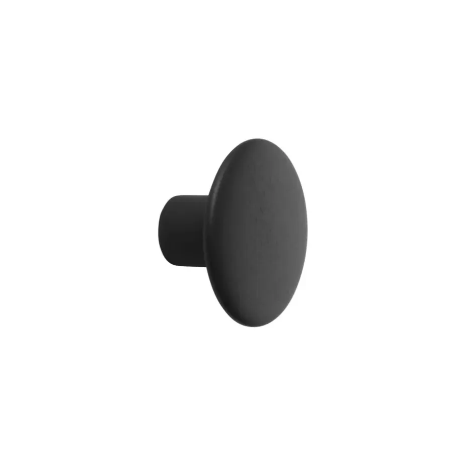 Muuto Dots wandhaak zwart, klein< Haken & Hangers|Opbergoplossingen Voor De Kinderkamer
