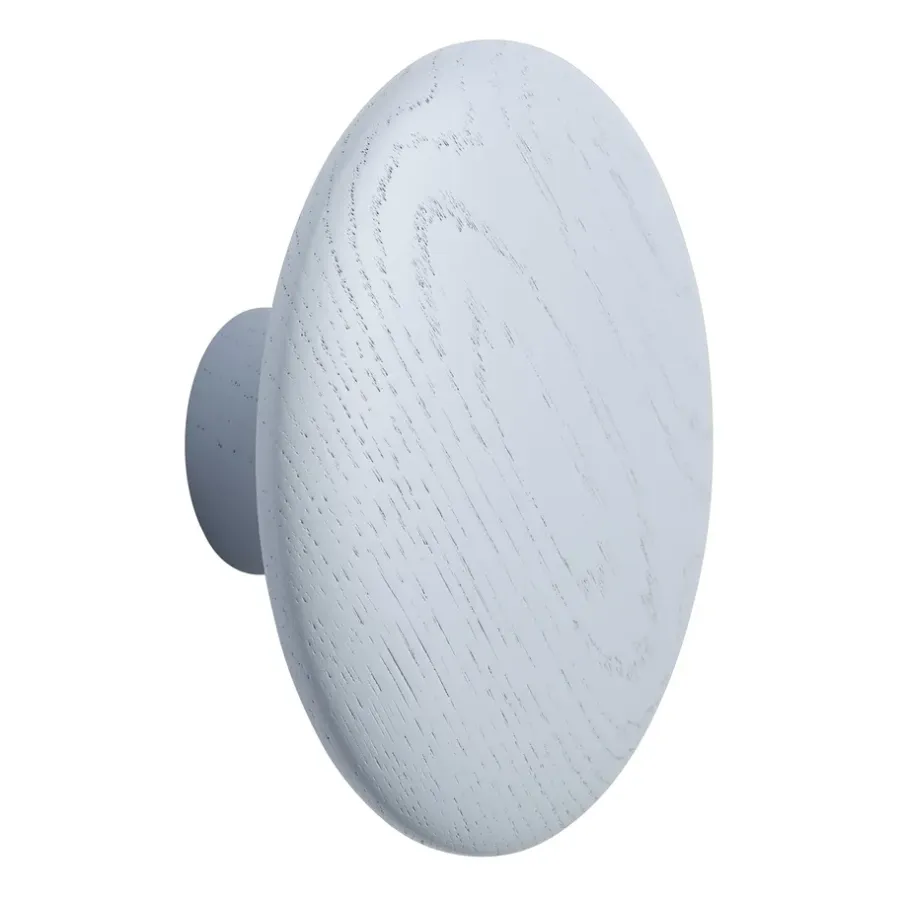 Muuto Dots wood haak light blue, Ø13 cm< Haken & Hangers