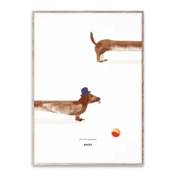 Paper Collective Doug the Dachshund poster, 50x70 cm< Posters|Kinderkamer Interieuraccessoires