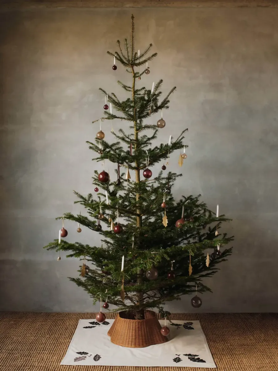 Ferm Living Drape braided tree skirt kerstboomrok, Natural< Kerstdecoraties