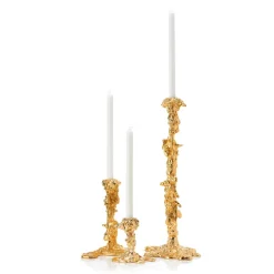 POLSPOTTEN Drip kandelaar XXL 50 cm, Goud< Kandelaars