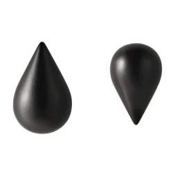 Normann Copenhagen Dropit haak, zwart groot< Haken & Hangers