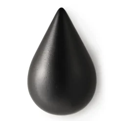 Normann Copenhagen Dropit haak, zwart groot< Haken & Hangers