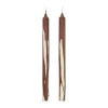 Ferm Living Dryp stearinekaars 2-pack, Dark Chocolate< Kaarsen