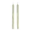 Ferm Living Dryp stearinekaars 2-pack, Tea Green< Kaarsen