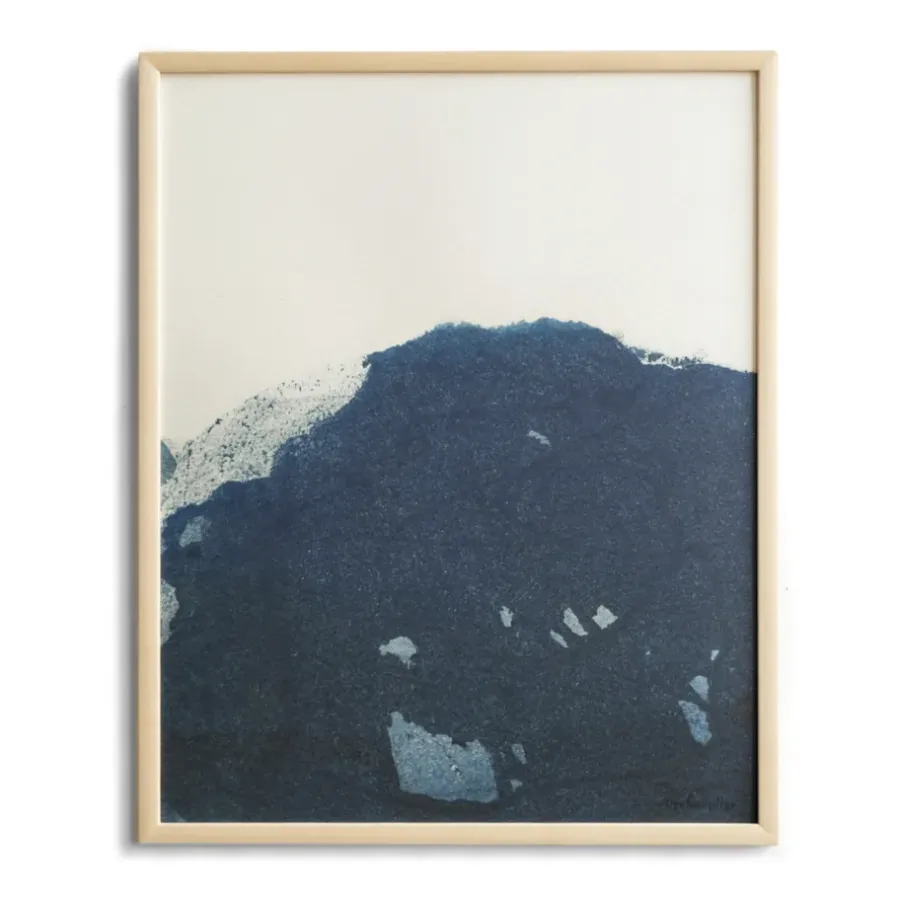 Fine Little Day Dyeforindigo ocean 2 poster 40x50 cm, Blauw-wit< Posters