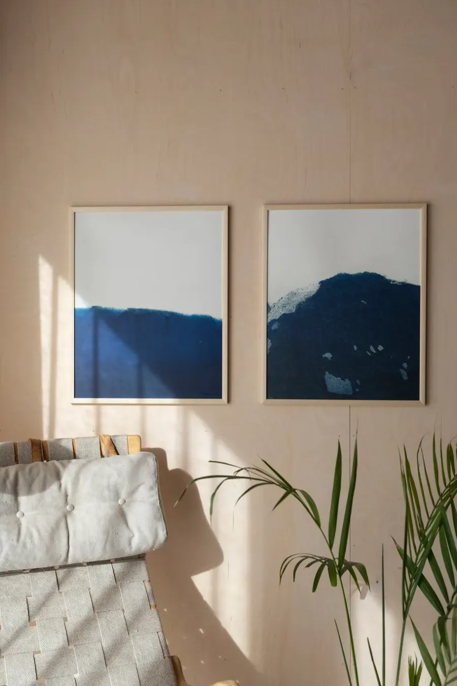 Fine Little Day Dyeforindigo ocean 1 poster 40x50 cm, Blauw-wit< Posters