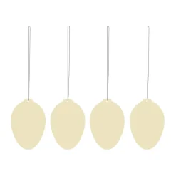 Cooee Design Easter Deco ei paasdecoratie 4-pack, Light yellow< Paasdecoratie