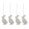 Cooee Design Easter Deco haas paashanger 4-pack, Sand< Paasdecoratie
