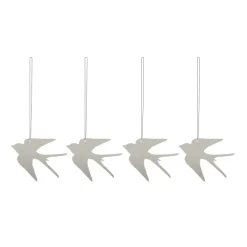Cooee Design Easter Deco vogel paashanger 4-pack, Sand< Paasdecoratie