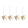 Cooee Design Easter Deco vogel paashanger 4-pack, Cafe au lait< Paasdecoratie