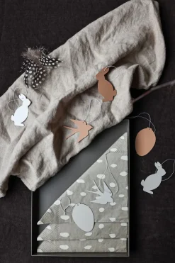 Cooee Design Easter Deco vogel paashanger 4-pack, Cafe au lait< Paasdecoratie
