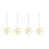 Cooee Design Easter Deco vogel paashanger 4-pack, Light yellow< Paasdecoratie