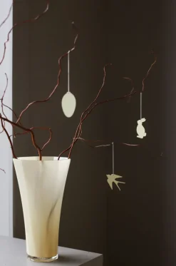 Cooee Design Easter Deco vogel paashanger 4-pack, Light yellow< Paasdecoratie