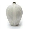 Lindform Ebba vaas medium, Sand white stone stripe< Vazen