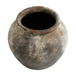MUUBS Echo pot 25 cm Ø30 cm h25 cm, Roest-grijs< Bloempotten