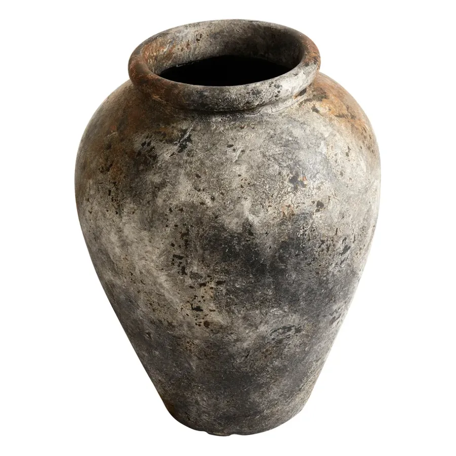 MUUBS Echo pot h50 cm Ø37 cm, Roest-grijs< Bloempotten