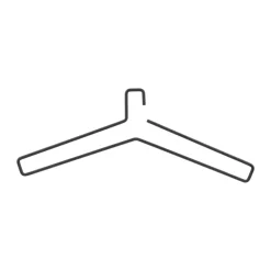 Scandi Living Edge hanger 5-pack, Black< Kapstokken & Hangrekken|Haken & Hangers
