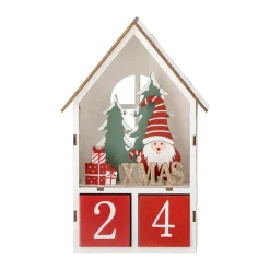 Bloomingville Edmund adventskalender met datum, Rood< Kaarsenhouders & Kaarsenborden