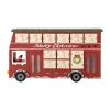 Bloomingville Edward adventskalender met verlichting bus, Rood< Kaarsenhouders & Kaarsenborden