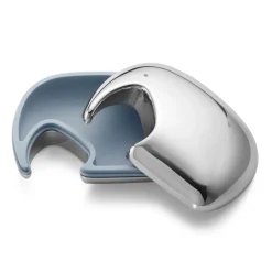 Georg Jensen Elephant doosje 7x10 cm, Roestvrij staal-blauw< Dozen & Boxen