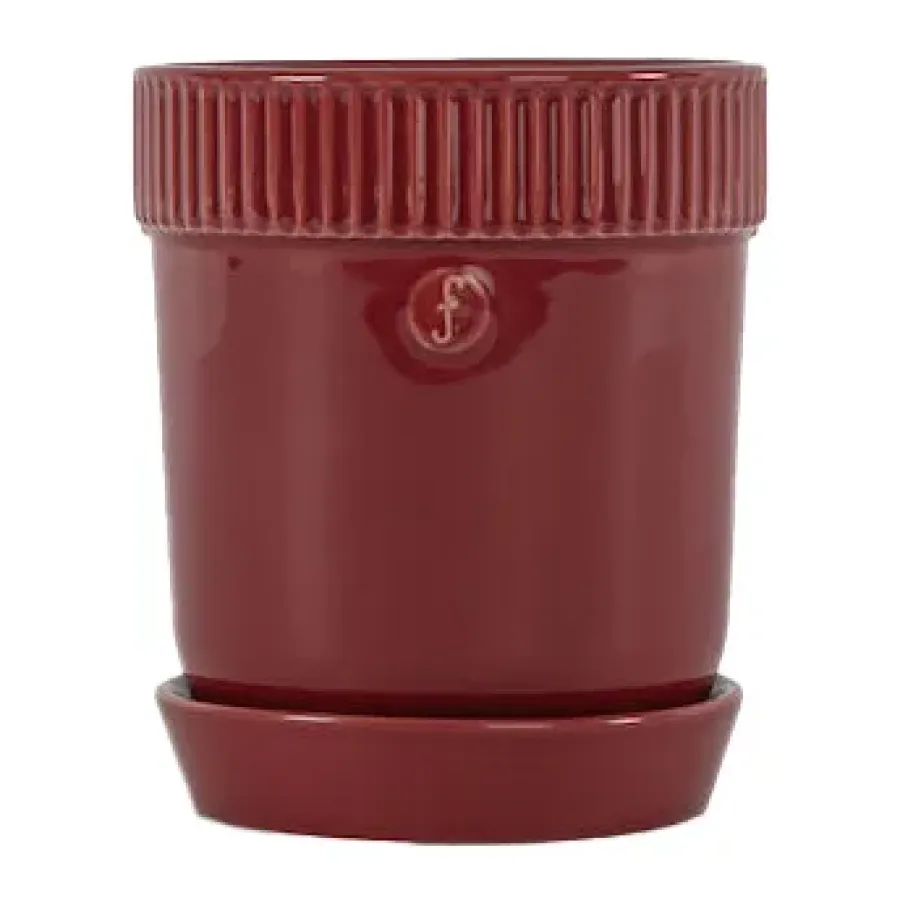Sagaform Elise kruidenpot Ø11 cm, Bordeauxrood< Kerstdecoraties
