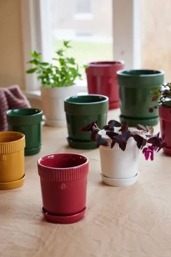 Sagaform Elise pot M Ø17 cm, Bordeauxrood< Kerstdecoraties