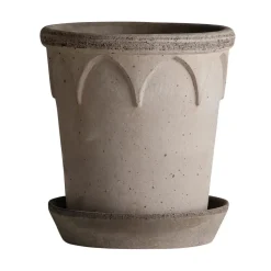 Bergs Potter Elizabeth pot Ø18 cm, Grey< Bloempotten