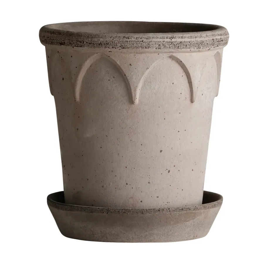 Bergs Potter Elizabeth pot Ø18 cm, Grey< Bloempotten