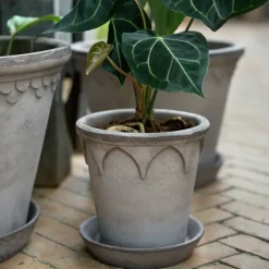 Bergs Potter Elizabeth pot Ø16 cm, Grey< Bloempotten