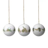 Design House Stockholm Elsa Beskow kerstballen 3-pack, Set no 9< Kerstdecoraties