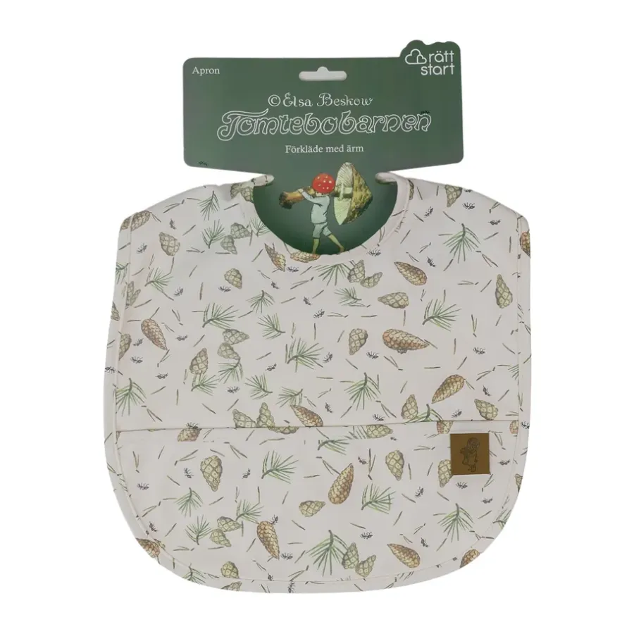 Rätt Start Elsa Beskow Tomtebobarnen slabbertje, Groen< Kinderkamer Interieuraccessoires|Kinderkamer Interieuraccessoires