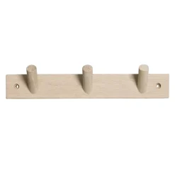 Byon Else kledinghanger natuur, 3 knoppen< Kapstokken & Hangrekken