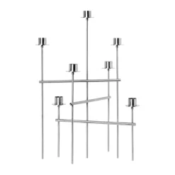 Ferm Living Elysia kandelaar, Brushed stainless steel< Kandelaars