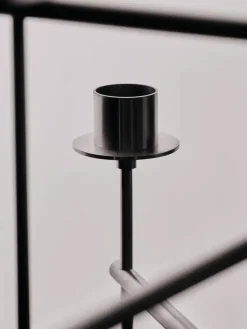 Ferm Living Elysia kandelaar, Brushed stainless steel< Kandelaars