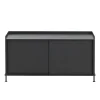 Muuto Enfold bijzettafel laag 125x45x63 cm, Black-Black< Tv- & Mediameubels|Ladekasten & Dressoirs