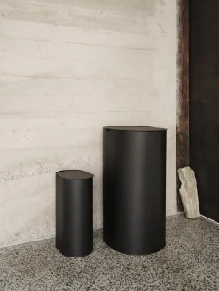 Ferm Living Enkel vuilnisbak small, Black< Pedaalemmers