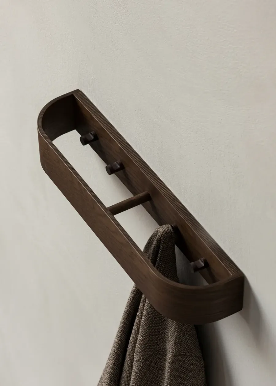 Audo Copenhagen Epoch kapstok 50 cm, Donkergebeitst eiken< Kapstokken & Hangrekken