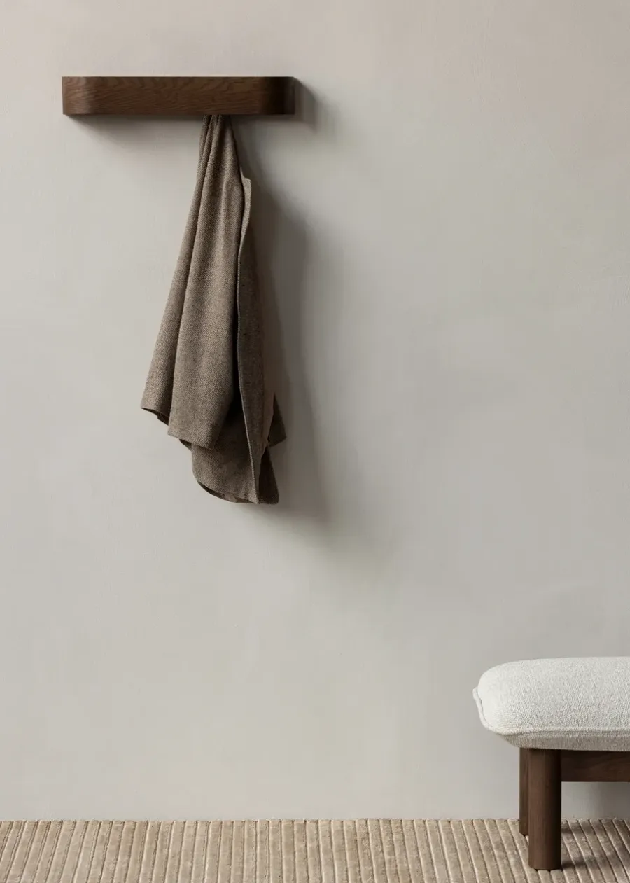 Audo Copenhagen Epoch kapstok 50 cm, Donkergebeitst eiken< Kapstokken & Hangrekken