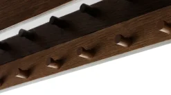 Audo Copenhagen Epoch plank met haken 118 cm, Dark stained oak-black< Planken & Planksystemen