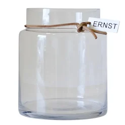 ERNST glazen vaas H22,5 cm. Ø 12,5 cm., helder< Vazen