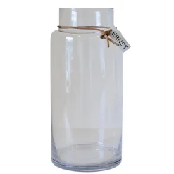 ERNST glazen vaas H33 cm. Ø 11,5 cm., helder< Vazen