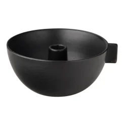 ERNST kaarsenhouder Ø17 cm, Zwart< Kandelaars