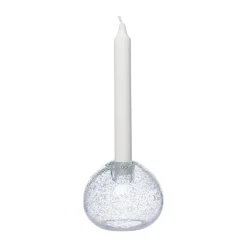 ERNST kaarsenhouder glas Ø11 cm, Bubbels< Kandelaars