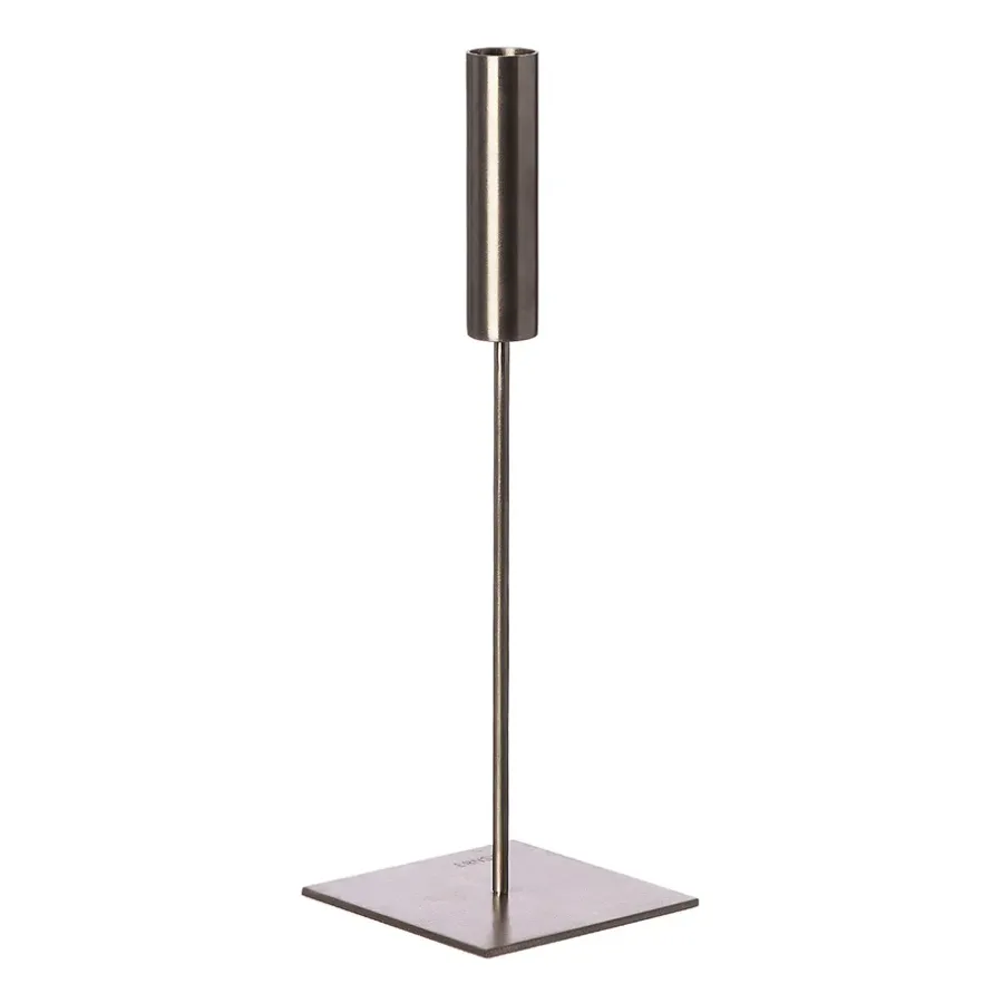 ERNST kandelaar 30 cm, Geborsteld metaal< Kandelaars