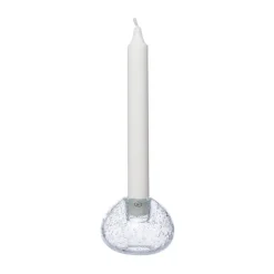 ERNST kandelaar glas Ø7,5 cm, Bubbels< Kandelaars